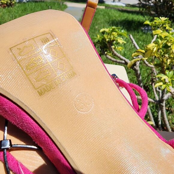 Boohoo exclusive barely there heeled sandals‎ in Pink Strappy Womens Size 38 /7 - Picture 7 of 7